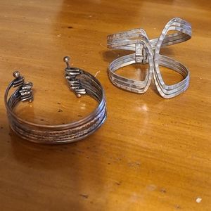 Two bangle bracelets